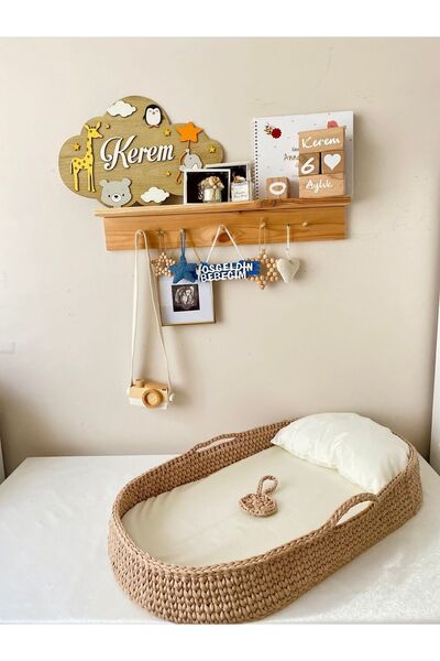 Ms Özel Tasarım El Emeği Örgü Puset Seti