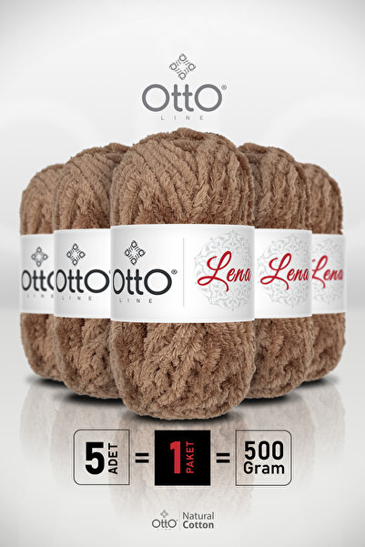 Otto Лена - Карамел - Опаковка от 5 - 100 г/75 м - Пряжда от лисича кожа