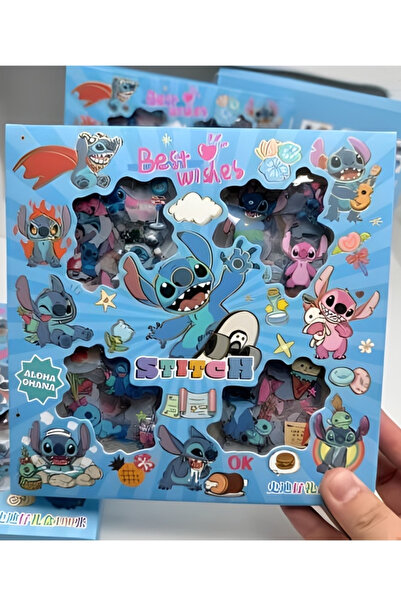 caps Sevimli Stitch Sticker Seti - 402 Adet - Ajanda, Günlük, Scrapbook, Bull...