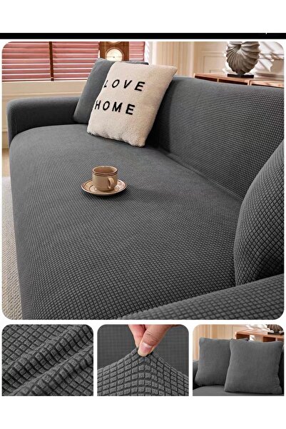 nurlan غطاء مقعد من الليكرا المرن المرن القابل للغسل بنمط مربع 3 مقاعد من الل...