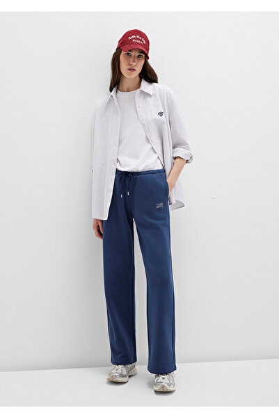 Mavi Logo Printed Navy Blue Sweatpants 1011124-70488