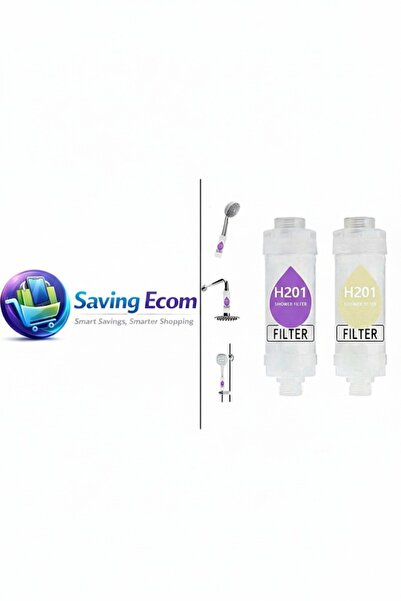 H201 فلتر رأس دش هالونهي بفيتامين سي من قطعتين - يزيل الكلور والفلورايد، ويسا...