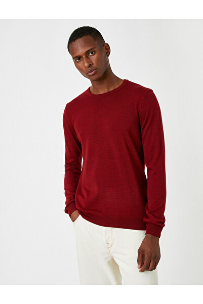 Koton Herren-Pullover „Claret Red Basic“ 3WAM70017HT