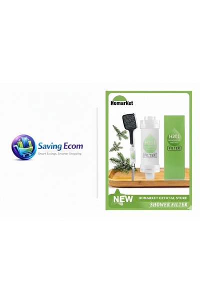 H2O COOL فلتر رأس الدش H201 - فلتر دش بفيتامين سي، منقي مياه عسرة، دش بالكلور...