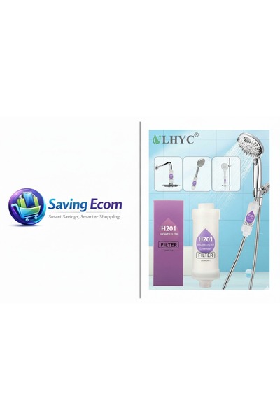 ULHYC مُرطِّب للاستحمام، فلتر رأس دش بفيتامين سي، مُنقّي للماء العسر، مُزيل ل...