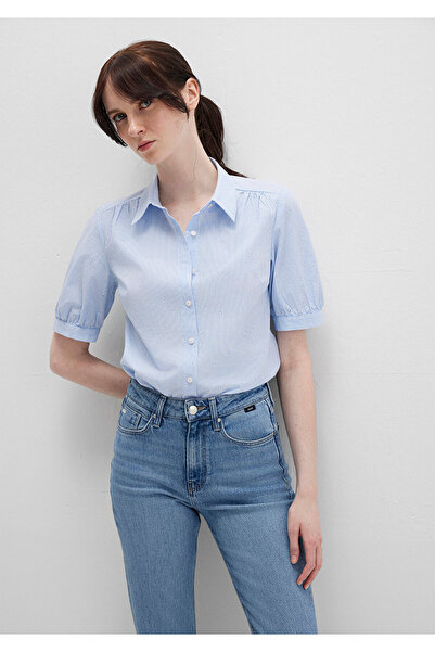 Mavi Short Sleeve Striped Shirt Fitted / Body Fitting Cut 1210060-90700