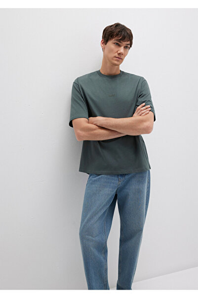 Mavi Logo Green Basic T-Shirt Relaxed Fit / Comfortable Cut 0613093-71598
