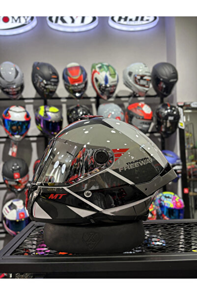 MT THUNDER 4 GLOSS FREEWAY KASK (ŞEFFAF VİZÖRLÜ)