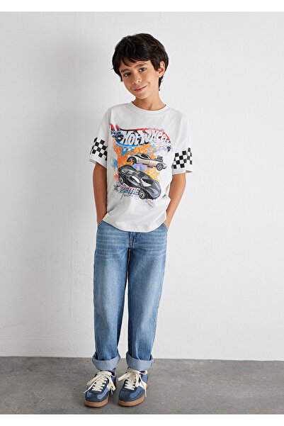 Mavi Hot Wheels εμπριμέ γκρι μπλουζάκι Loose Fit / Loose Relaxed Fit 6610303-...