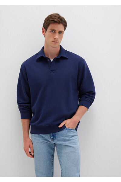 Mavi Polo Sweatshirt Navy Blue - 0611689 -84371