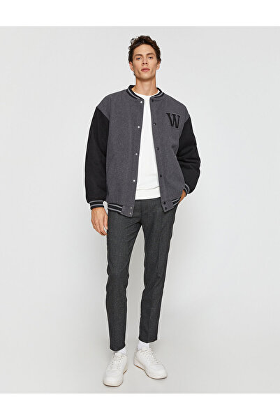 Koton Basic Woven Trousers Buttoned