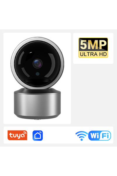 Choice كاميرا مراقبة فيديو لاسلكية بدقة 5 ميجابكسل، مزودة بقابس أوروبي، بدون ...