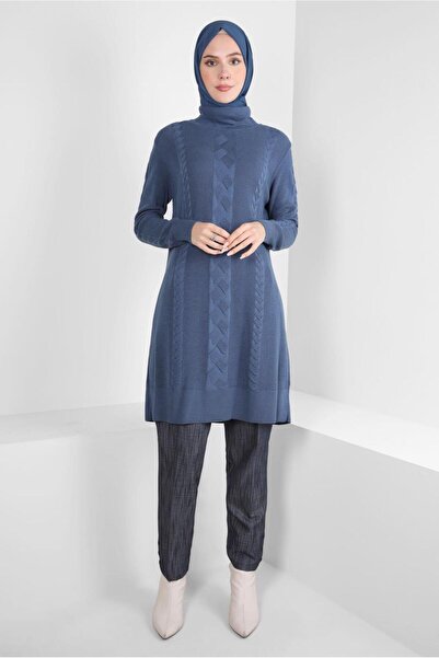 Alvina BOĞAZLI YAKA TRİKO TUNİK 44019