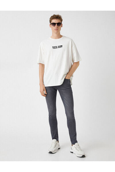 Koton بنطال جينز ضيق مايكل جان