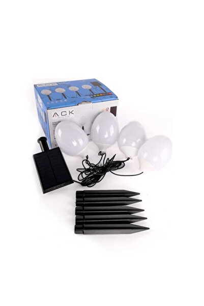 ACK SOLAR LED BAHÇE ARMATÜRÜ KAZIKLI X4 SET 8W/h RGB