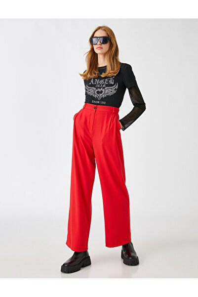 Koton Ψηλόμεσο παντελόνι Palazzo - Κομψή σχεδίαση