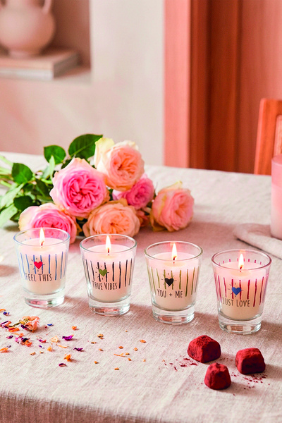 Rakle Retro Love 4'lü Mum Seti 60 gr