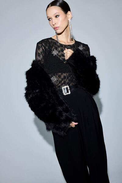 DeFacto Чорна жіноча куртка F2147AX/BK27