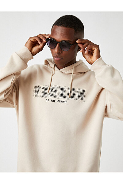 Koton Bedrucktes Oversize-Sweatshirt Raised
