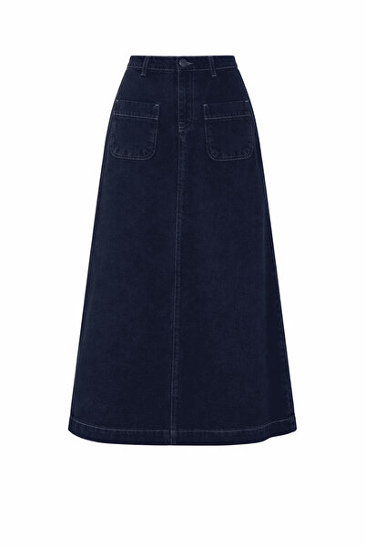 VELLICHOR Tested Skirt Navy Blue