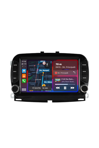 NavStore Navigatie Dedicata Fiat 500 (2016-2019), 7Inch, 2Gb Ram, 64Gb stocar...