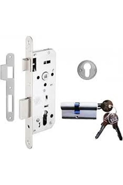 KALE 152 R 40 مم قفل أسطواني بيضاوي من النيكل