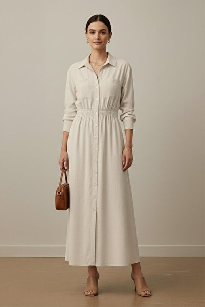 Loreen Γυναικείο μακρυμάνικο πουκάμισο με λεπτομέρεια με λαιμόκοψη και λουράκ...