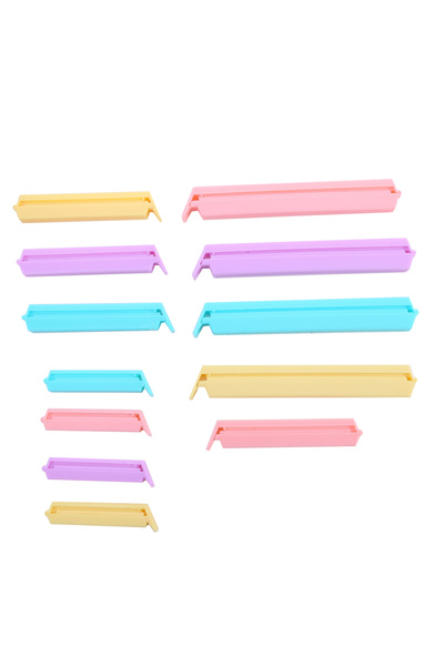 Choice مشابك أكياس متعددة الألوان، 12 قطعة/عبوة، قابلة لإعادة الاستخدام، أدوا...