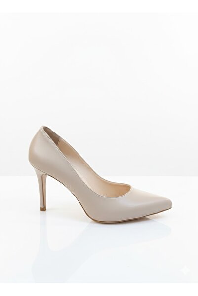 KARVENSHOES HAKİKİ TEN DERİ STİLETTO 1352