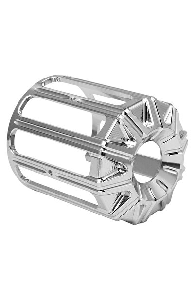 Choice غطاء فلتر زيت محرك دراجة نارية من الألومنيوم المطلي بالكروم، غطاء شبكي...