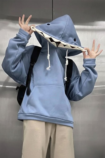 Köstebek Hanorac cu glugă Blue Shark (unisex).