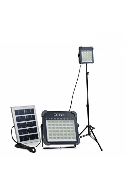 Generic كشاف إضاءة LED يعمل بالطاقة الشمسية من Denx بقوة 300 واط مزود بـ 104 ...
