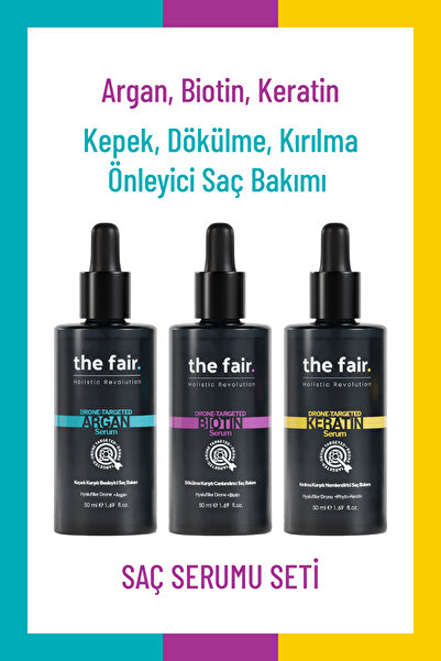 the fair. the fair. Dökülme, Kırılma Ve Kepek Önleyici Vegan Saç Serumu Seti ...