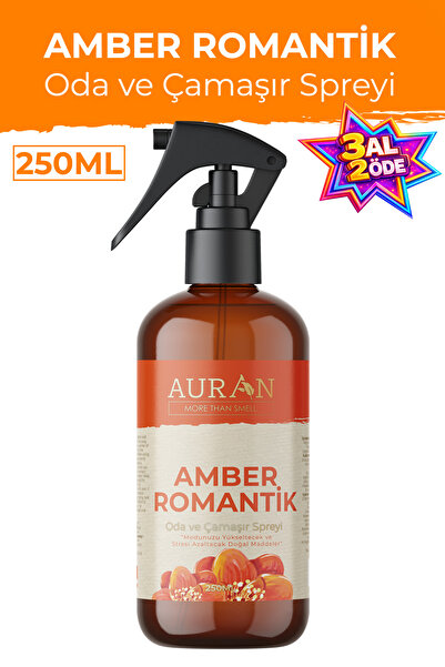 AURAN Amber Romantik Oda Ve Çamaşır Spreyi Oda Kokusu Oda Spreyi Room Spray 2...