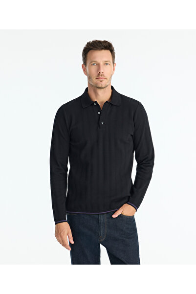 Yargıcı Regular Shirt Collar Long Sleeve Sweater