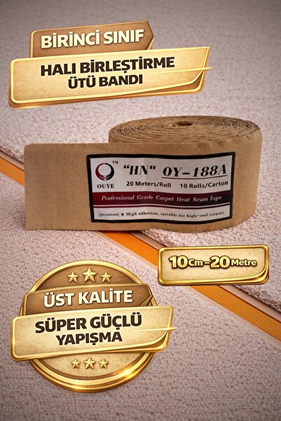 OUYE Halı Birleştirme Bandı - Halı Kaynak Bandı ( Ütü Bandı ) 10 Cm x 20Metre
