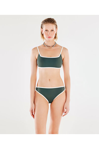 Yargıcı Kontrast Detaylı Bikini Üst