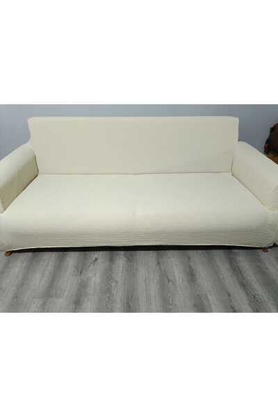 BASHTUGH TİCARET 3-Seater Bohemian Sofa Cover One Piece Elastic Sofa Cover So...