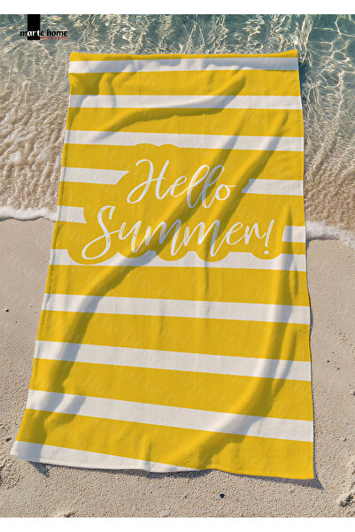 Marte Home Hello Summer S - Baskılı Plaj Havlusu