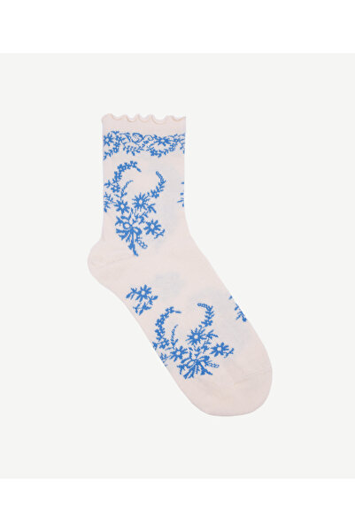 Yargıcı Floral Patterned Socks