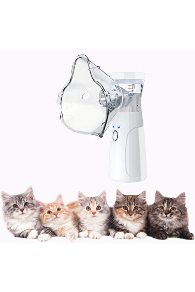 Choice جهاز استنشاق بخاخات أبيض للحيوانات الأليفة لعلاج الربو، مزود بفاصل، من...