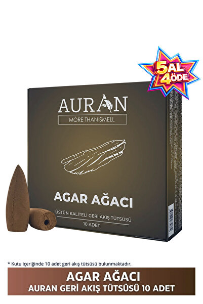 AURAN Agar Ağacı Kokulu Geri Akış Tütsüsü konik Tütsü Agar Wood Backflow Ince...