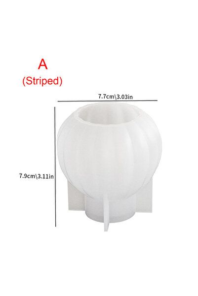 Choice قالب سيليكون دائري مخطط لصنع مزهرية، قالب سيليكون لصنع زينة زجاجات الع...