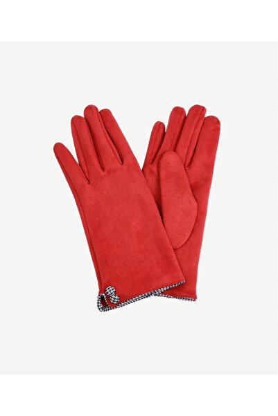 Yargıcı قفازات حواف أسطوانية مزودة بتفاصيل أزرار على الفم