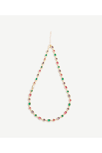 Yargıcı Glass Stone Detailed Necklace