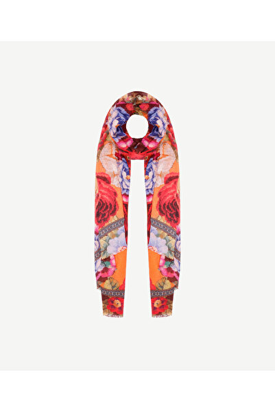 Yargıcı Floral Patterned Wool Shawl