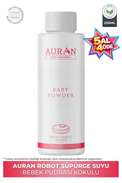 AURAN Bebek Pudrası Akıllı Robot Süpürge Suyu, Mop Suyu,robot Süpürge Deterja...
