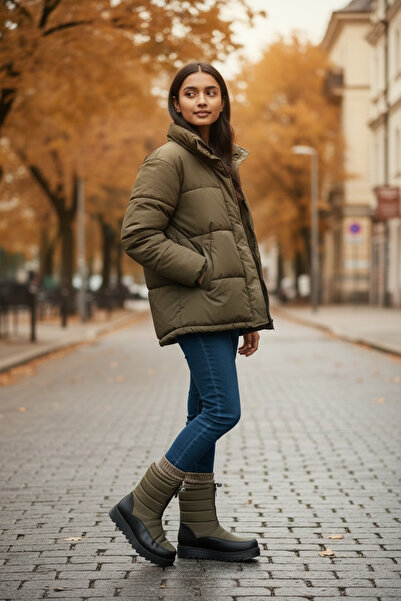 MelAlp Kadın Su Geçirmez Kar Botu