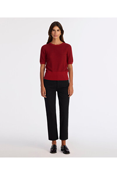 Yargıcı Regular Crew Neck Short Sleeve Sweater