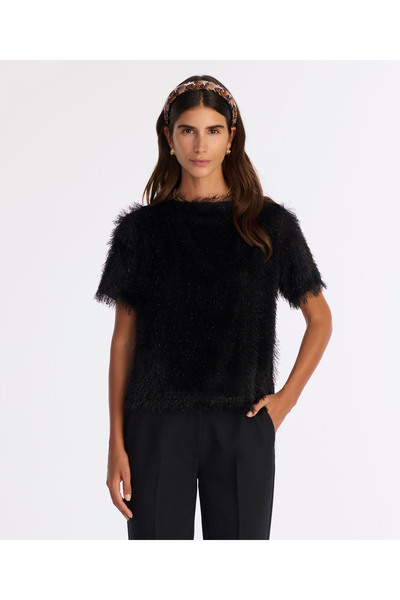 Yargıcı Boat Neck Short Sleeve Blouse